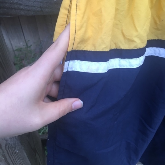 VTG 90's Block Print swim trunks swimsuit size M - Picture 6 of 6